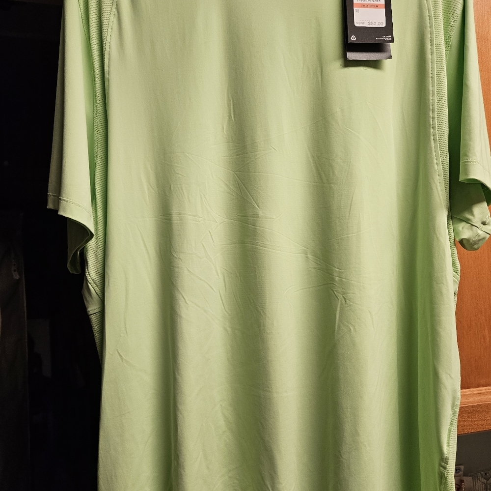 Under Armour ISO Chill Heatgear 3x lime green s/s shirt, NWT